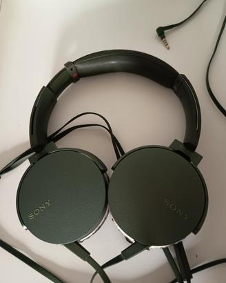 Cuffie Sony MDR-XB550AP verdi
