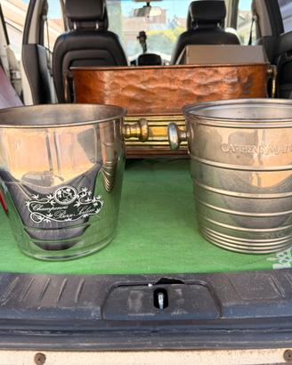 Secchielli per il ghiaccio vintage da Champagne