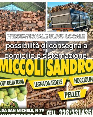 LEGNA DA ARDERE CONSEGNA E SISTEMAZIONE