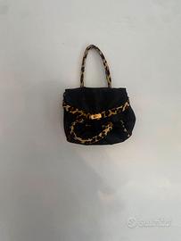 Borsa leopardata donna con tracolla stile animalie