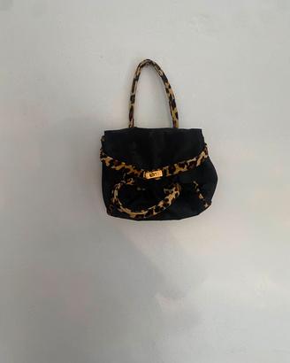 Borsa leopardata donna con tracolla stile animalie