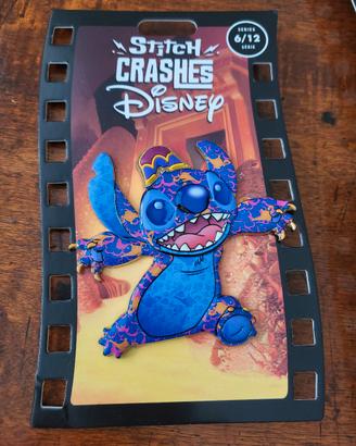 Disney Stitch crashes Aladdin pin spilla 