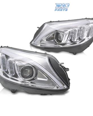 FARI PER MERCEDES CLASSE C W205 14-18 LED FONDO CR