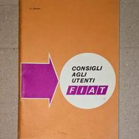 CONSIGLI AGLI UTENTI FIAT LIBRETTO 27 EDIZ. 1969