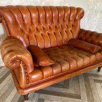 Poltrona divano capitonnè vintage chesterfield