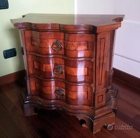 Coppia comodini in radica