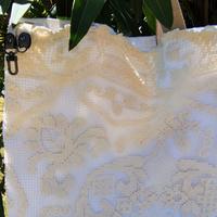 Borsa stile Dote bags in cotone grezzo bianco