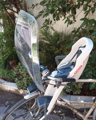 Seggiolino bambino  Paravento plexiglas bici