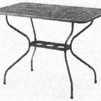 MWH Tavolo lamiera stirata 80x80 cm