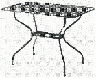 MWH Tavolo lamiera stirata 80x80 cm