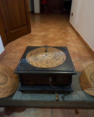 Organetto meccanico a manovella da tavolo