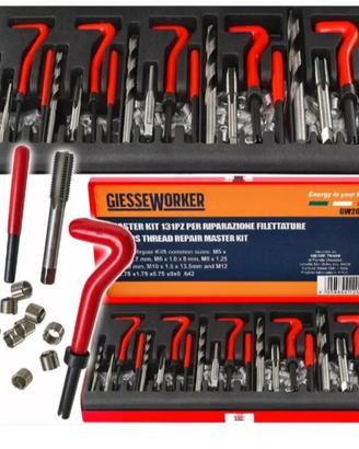 Kit Riparazione Filettature Elicoidi M5-M12, 131PZ