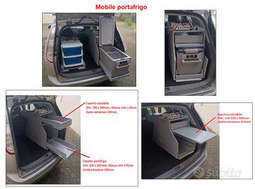 Mobile+Frigo 12V-220V per camperizzazione auto