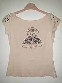 Maglietta maniche corte ragazza donna con disegno