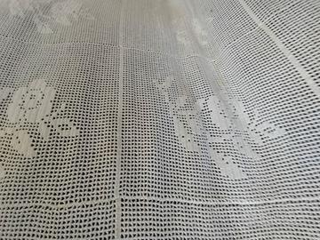 copriletto matrimoniale fatto all'uncinetto