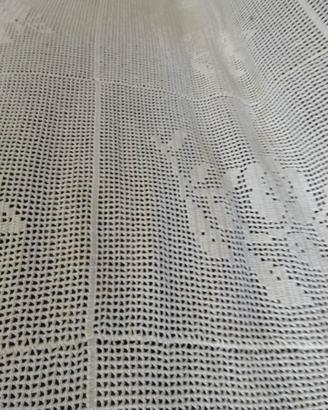 copriletto matrimoniale fatto all'uncinetto