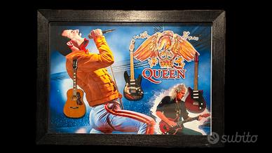 Quadro 3D QUEEN – Freddie Mercury & Brian May