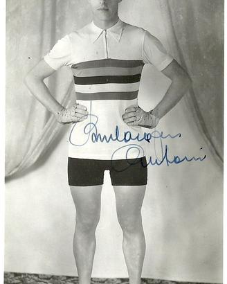 FOTOGRAFIA ORIGINALE AUTOGRAFA CICLISTA BEVILACQUA