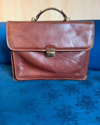 Borsa cartella in cuoio