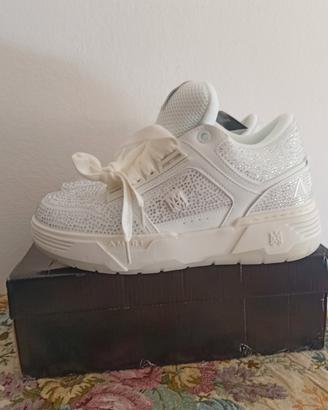 Amiri Crystal MA-1 bianca.