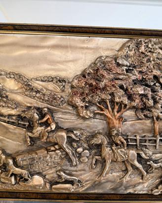 Quadro in argento e oro