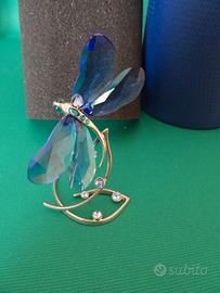 Rarità!! Libellula blu Swarovski