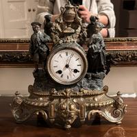 Orologio da camino ‘800 stile Luigi XVI meccanico