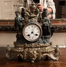 Orologio da camino ‘800 stile Luigi XVI meccanico