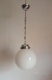 Grande lampada sospensione design anni 70