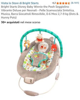 Seggiolino Vibrante Deluxe per Neonati