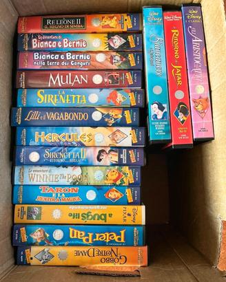 lotto 40 VHS Disney edizioni originali collezione 