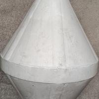 Boa galleggiante biconica bianca Nuova Rade