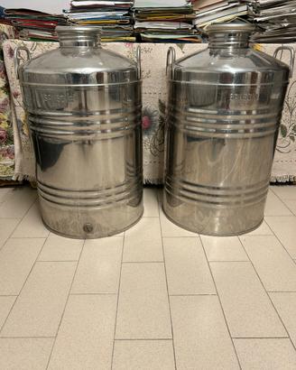 Fusti per l’olio in acciaio Inox da 50 Litri