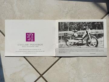 Peugeot 105 ciclomotore libretto uso manutenzione