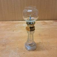 Lampada ad olio in vetro e ottone