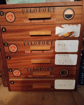 mobiletto da merceria vintage 