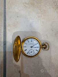 Orologio cipolla placato oro, pezzo da collezione