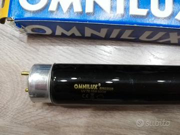 Kit tubo neon wood uv t8 18w a luce nera + ballast