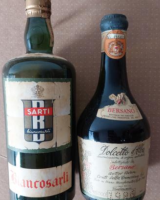 Due bottiglie vintage italiane