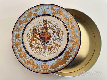 Biscottiera commemorativa inglese Giubileo Diaman