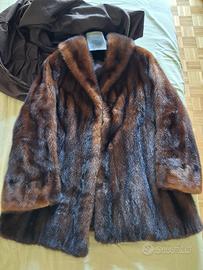 pelliccia vintage marrone