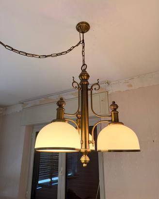 Lampadario a sospensione in ottone