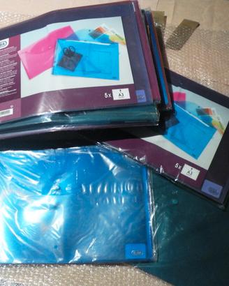 Cartelline in plastica multifunzionali