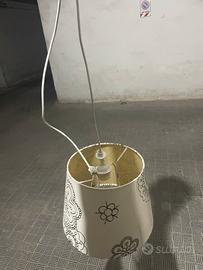 Lampadario in tessuto