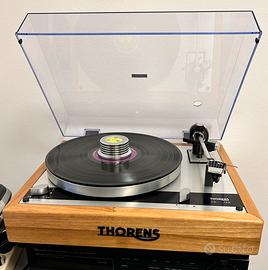 Thorens TD 145, plinto massello d’acacia, perfetto