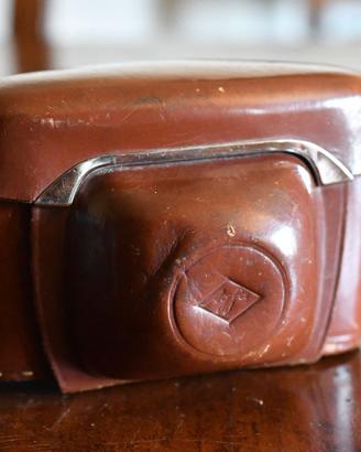 Custodia in cuoio Agfa Silette + Comet NK