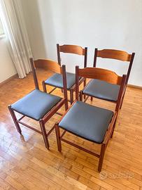 4 Sedie da Pranzo Vintage Modernariato