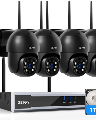 Kit Videosorveglianza Wifi Esterno  8MP 360 Gradi