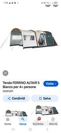 Tenda da campeggio gonfiabile famigliare come nuov