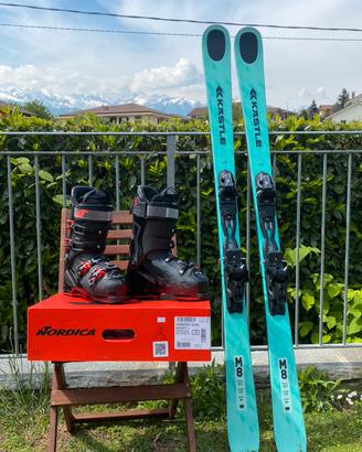Sci Kastle M8 172cm e scarponi Nordica